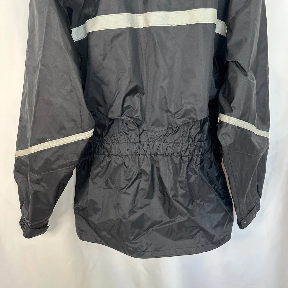 Tour Master Riding Apparel Motorcycle Jacket‎ Black Reflective Men's Size Large